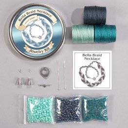 Bella Braid Necklace Mint Chip